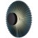 Freya Rotonda FR5634WL-L6DB Минималистичное настенное LED-бра в стиле восточный лофт, 6 Вт, 3000К, CRI 80, 50 Лм, 360°, черный металл и темный сине-зеленый тканевый абажур диаметром 30 см