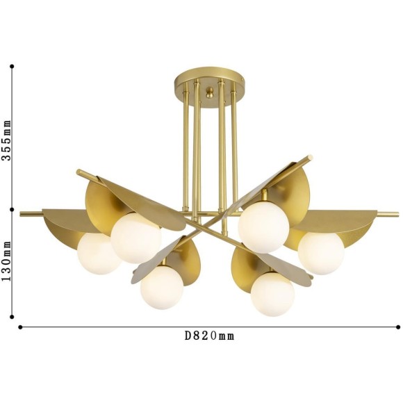 Потолочная люстра Kernel 2366-6P