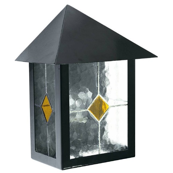 88789 LIBERTA LIBERTA Настенный уличный светильник с 1 лампой E27, 100Вт, защита от влаги, металл, стекло, черный