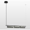 SY1027 LUSSOLE КАРРОЛЛТОН Черный линейно-подвесной светильник, LED 12 Вт, 3000 К, 1080 Лм, IP20