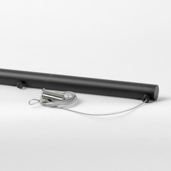 SY1027 LUSSOLE КАРРОЛЛТОН Черный линейно-подвесной светильник, LED 12 Вт, 3000 К, 1080 Лм, IP20