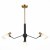 SLE205403-03 Светильник подвесной Черный, Латунь/Белый E14 3*60W LITA