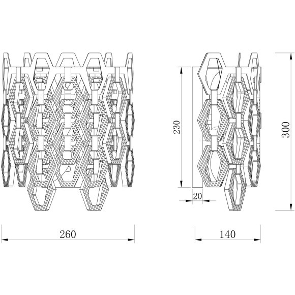 Бра Maytoni MOD490WL-02G Tissage под лампы 2xE14 40W