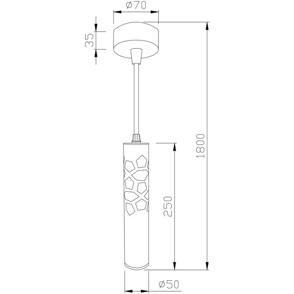 Подвесной светильник Technical P037PL-L11W4K