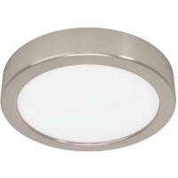 900583 Накладной светильник диммируемый FUEVA 5, 11W (LED), 3000K, Ø160, сталь, матовый никель / пластик, белый