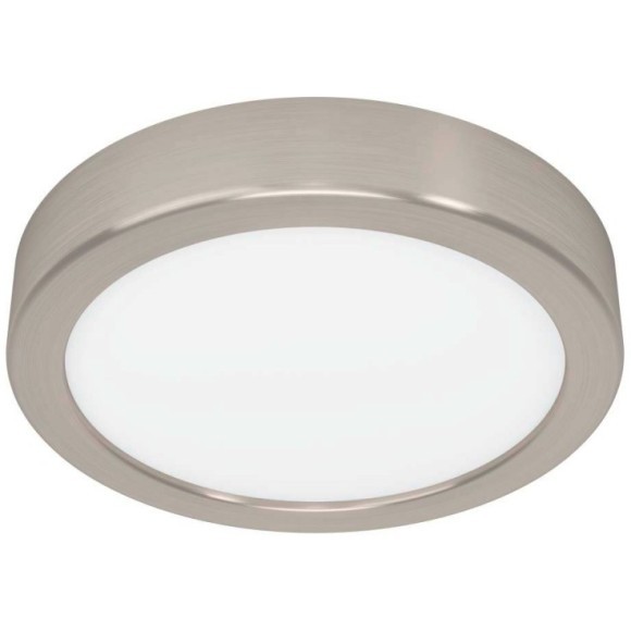 900583 Накладной светильник диммируемый FUEVA 5, 11W (LED), 3000K, Ø160, сталь, матовый никель / пластик, белый