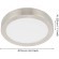 900583 Накладной светильник диммируемый FUEVA 5, 11W (LED), 3000K, Ø160, сталь, матовый никель / пластик, белый