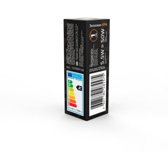 107009106 Лампа Gauss G9 AC185-265V 5,5W 560lm 3000K керамика LED 1/10/200 107009106 Лампа Gauss G9 AC185-265V 5,5W 560lm 3000K керамика LED 1/10/200