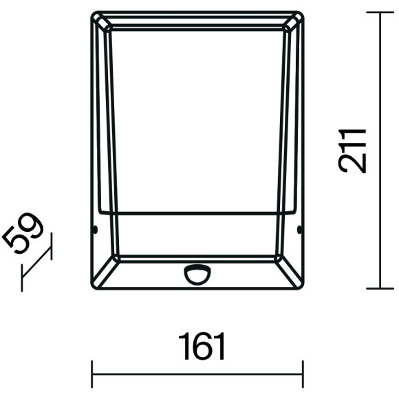 Настенный светильник (бра) Outdoor O448WL-L9GF3KSR