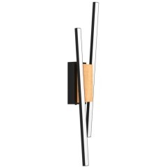 900491 Бра PANAGRIA, LED 2X6,3W, 1510lm, L75, H540, A85, алюминий, сталь, черный/пластик, белый