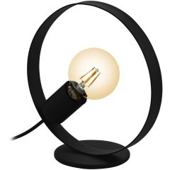 43615 Настольная лампа FRIJOLAS, 1Х40W, E27, L240, B30, H245, основание: Ø120, сталь, черный