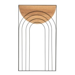 426017 TAKASAKI Панно настенное скандинавское металл МДФ полимерная пленка черный дуб L400 B0 H700 426017 TAKASAKI Панно настенное скандинавское металл МДФ полимерная пленка черный дуб L400 B0 H700