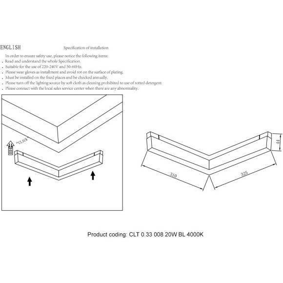 CLT 0.33 008 20W BL 4000K Трековый магнитный светодиодный светильник Crystallux Space 48V CRI90+ 4000К 750Лм 120° 20W CLT 0.33 008 20W BL 4000K Трековый магнитный светодиодный светильник Crystallux Space 48V CRI90+ 4000К 750Лм 120° 20W