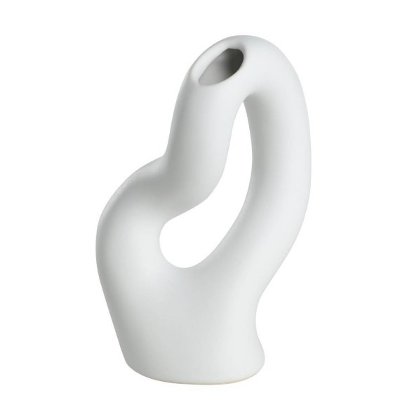 421244 Ваза декоративная AMBILOBE, L95, B70, H150, керамика, белый 421244 Ваза декоративная AMBILOBE, L95, B70, H150, керамика, белый