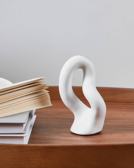 421244 Ваза декоративная AMBILOBE, L95, B70, H150, керамика, белый 421244 Ваза декоративная AMBILOBE, L95, B70, H150, керамика, белый