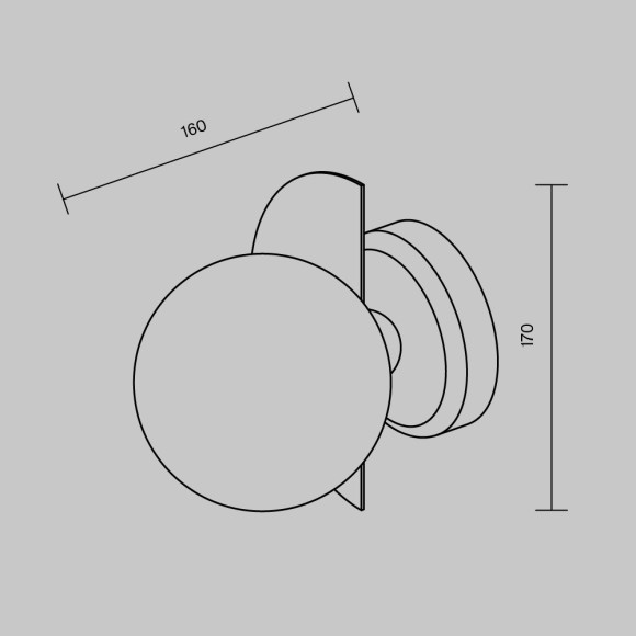 Настенный светильник (бра) Freya FR5391WL-01BS Настенный светильник (бра) Freya FR5391WL-01BS