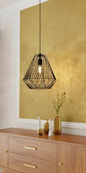 43692 Подвесной потолочный светильник (люстра) STYPE, 1Х40W, E27, H1100, ?330, сталь, черный