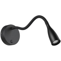 901818 Светодиодный спот OLIVANDINO, 3,8W(LED), 3000K, 320lm, сталь, черный, schwarz