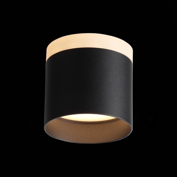 ST102.402.09 Светильник потолочный Черный LED 1*9W 3000K 702Lm Ra80 120° IP20 D79xH75 170-240V Накладные светильники