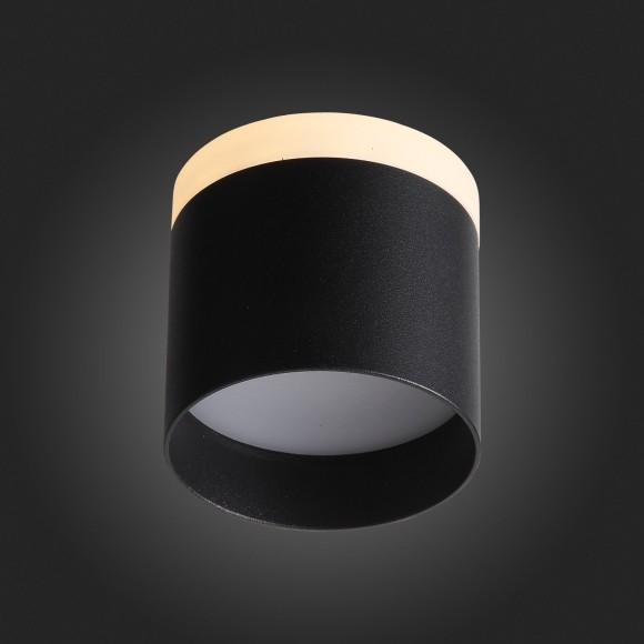 ST102.402.09 Светильник потолочный Черный LED 1*9W 3000K 702Lm Ra80 120° IP20 D79xH75 170-240V Накладные светильники