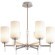 Подвесная люстра с белыми стеклянными плафонами, лампы Е27 6шт Freya Chic FR2031PL-06N