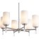Подвесная люстра с белыми стеклянными плафонами, лампы Е27 6шт Freya Chic FR2031PL-06N