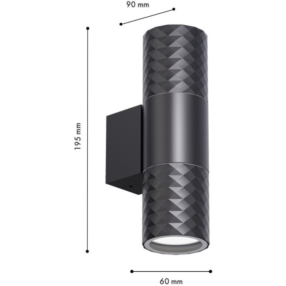 4659-2W, уличный светильник, D90xW60xH195, 2xGU10x35W, IP65, excluded 4659-2W, уличный светильник, D90xW60xH195, 2xGU10x35W, IP65, excluded