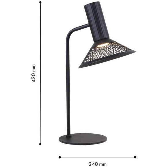 4623-1T, настольный светильник, L240xW180xH420, 1xLEDx6W, 660LM, 3000K, included