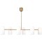 4619-6P, подвесная люстра, L990xW90xH425/725, 6xG9x40W, excluded