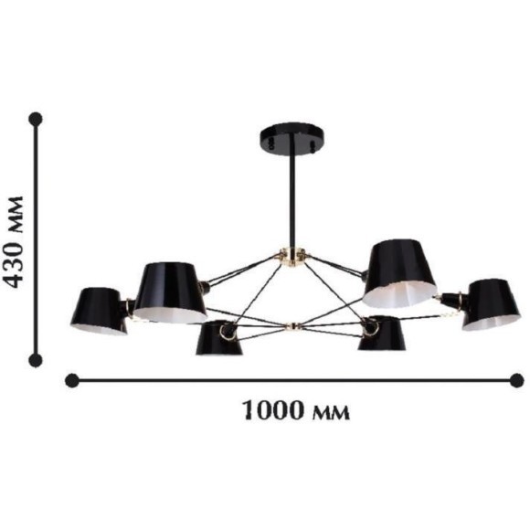 Потолочная люстра Eimer 1512-6P