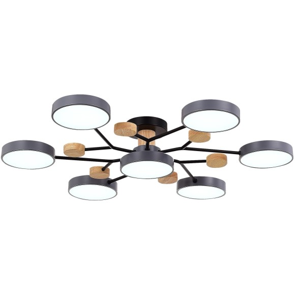 SLE6006-702-07 Светильник потолочный Серый/Серый LED 7*12W 3000K/4500K/6000K FAEMA