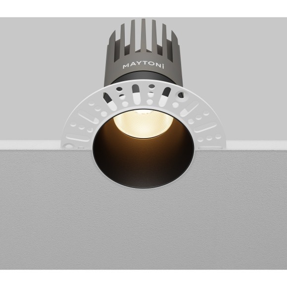 Встраиваемый светильник Maytoni Dip Hight+ LED Ra90 Lm1550 IP20 3000K 15Вт 50° DL122-15W-3K-TRS-B