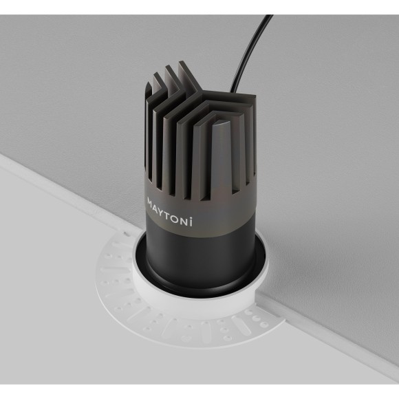 Встраиваемый светильник Maytoni Dip Hight+ LED Ra90 Lm1550 IP20 3000K 15Вт 50° DL122-15W-3K-TRS-B