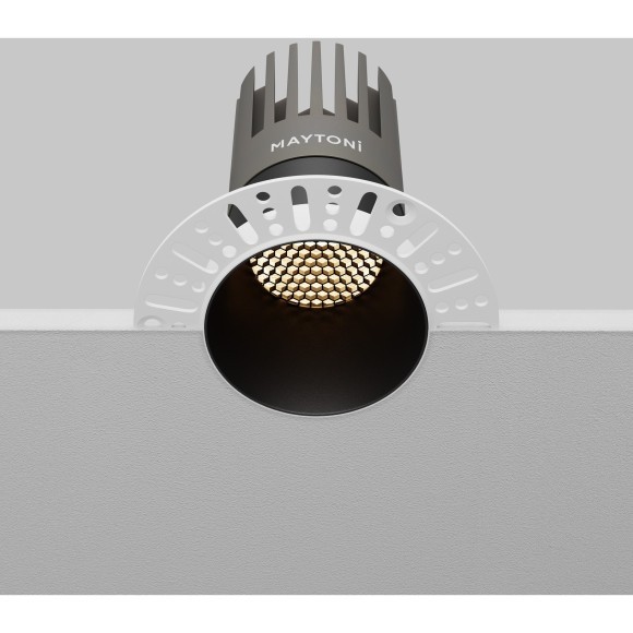 Встраиваемый светильник Maytoni Dip Hight+ LED Ra90 Lm1550 IP20 3000K 15Вт 50° DL122-15W-3K-TRS-B