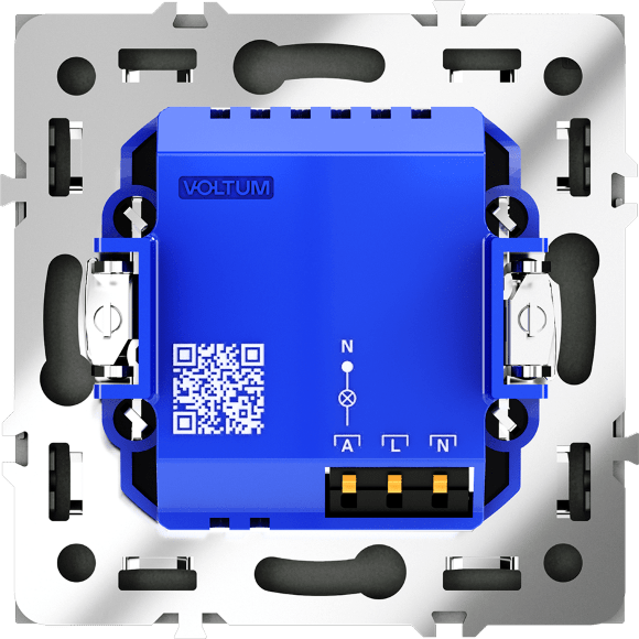 Датчик движения встраиваемый VOLTUM S70, (черный матовый)