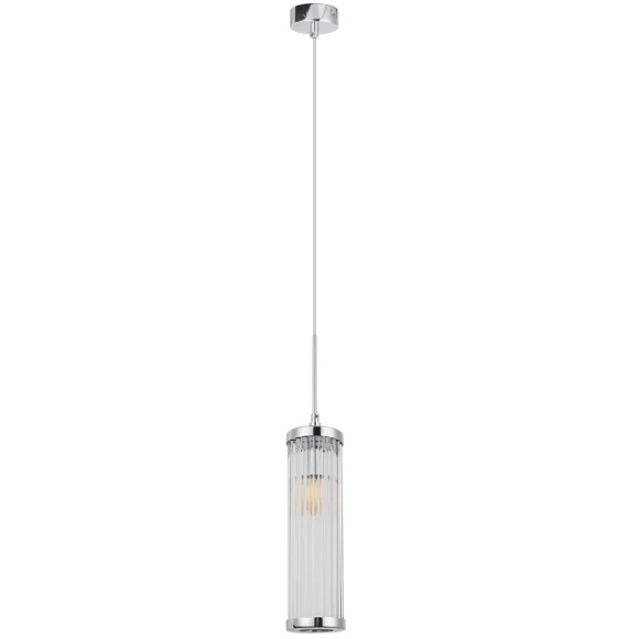 Светильник подвесной Crystal Lux TADEO SP1 D100 CHROME/TRANSPARENTE