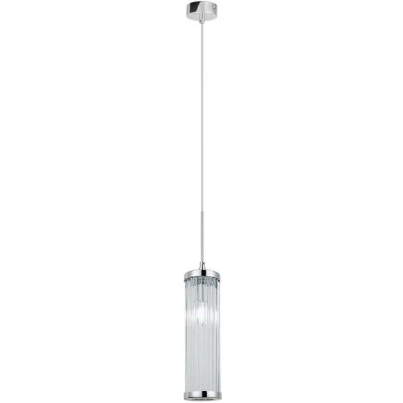 Светильник подвесной Crystal Lux TADEO SP1 D100 CHROME/TRANSPARENTE