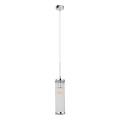 Светильник подвесной Crystal Lux TADEO SP1 D100 CHROME/TRANSPARENTE Светильник подвесной Crystal Lux TADEO SP1 D100 CHROME/TRANSPARENTE