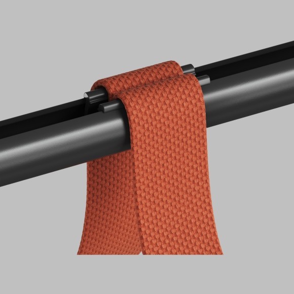 Крепление зажим 1шт для фиксации шинопровода-ремня на штанге Denkirs Belty TR5536-BK