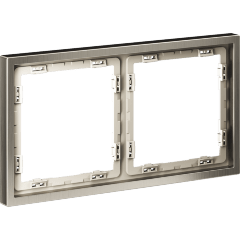 Рамка металлическая на 2 поста, S70 Metal (никель)