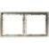 Рамка металлическая на 2 поста, S70 Metal (никель) Рамка металлическая на 2 поста, S70 Metal (никель)