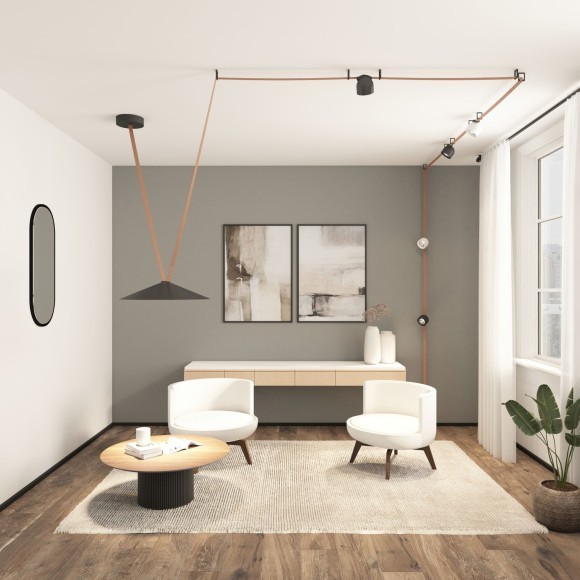 DK5540-BK Cветодиодный светильник на ременный шинопровод Denkirs Belty CRI90+ 4000К 1170Лм 38° 12Вт