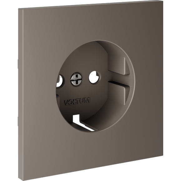 Накладка для розетки с заземлением, S70 (капучино)