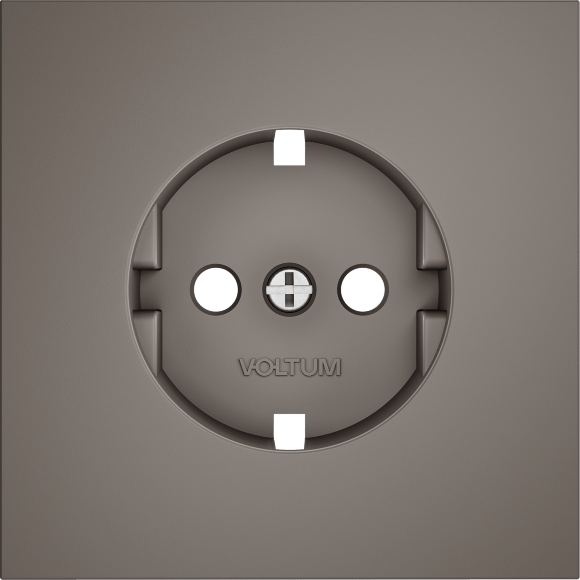 Накладка для розетки с заземлением, S70 (капучино)