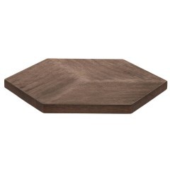 427125 Тарелка декоративная KABACAN, L295, B255, H35, дерево, натуральный 427125 Тарелка декоративная KABACAN, L295, B255, H35, дерево, натуральный