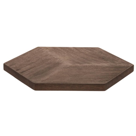 427125 Тарелка декоративная KABACAN, L295, B255, H35, дерево, натуральный 427125 Тарелка декоративная KABACAN, L295, B255, H35, дерево, натуральный