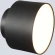Crystal Lux CLT 085C BL 1400/592 Потолочный накладной LED светильник теплого света, черный матовый металл, белый матовый рассеиватель, технический минималистичный, свет вверх и вниз, 6+16Вт, 3000К 1360Лм CRI95 120° IP20 220V