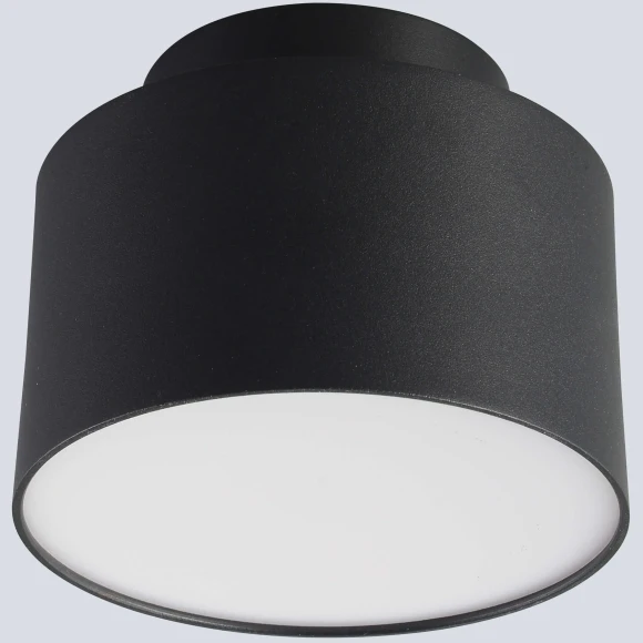 Crystal Lux CLT 085C BL 1400/592 Потолочный накладной LED светильник теплого света, черный матовый металл, белый матовый рассеиватель, технический минималистичный, свет вверх и вниз, 6+16Вт, 3000К 1360Лм CRI95 120° IP20 220V