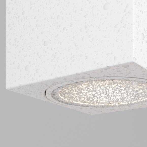 Maytoni Block O507WL-L5W3K Белый светодиодный уличный настенный фасадный светильник, свет в одну сторону, 110x120x80мм, LED 5Вт 3000K 97° CRI80 IP65 220V -40...+50°C