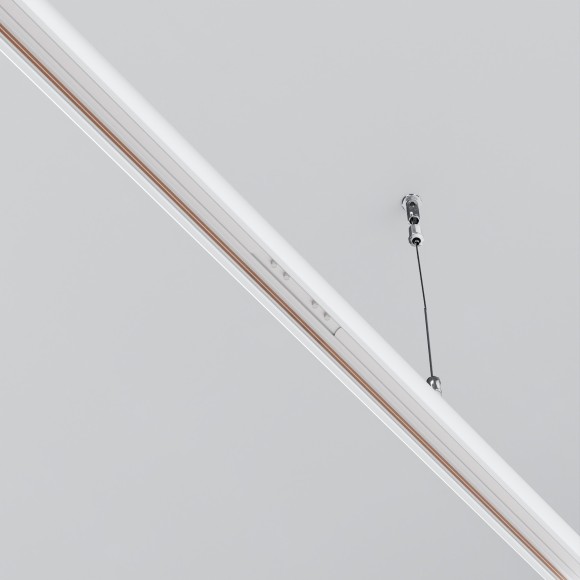 Прямой коннектор скругленных и низкопрофильных накладных шин Maytoni Exility TRAM034CI-R-41W